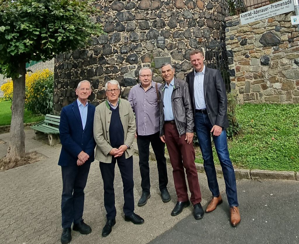 Von links nach rechts: Prof. Dr. Piet H.L. Bovy, Clemens von Weichs, Hubert Gro, Wilfried Meitzner und Markus Winkelbach. Foto: privat