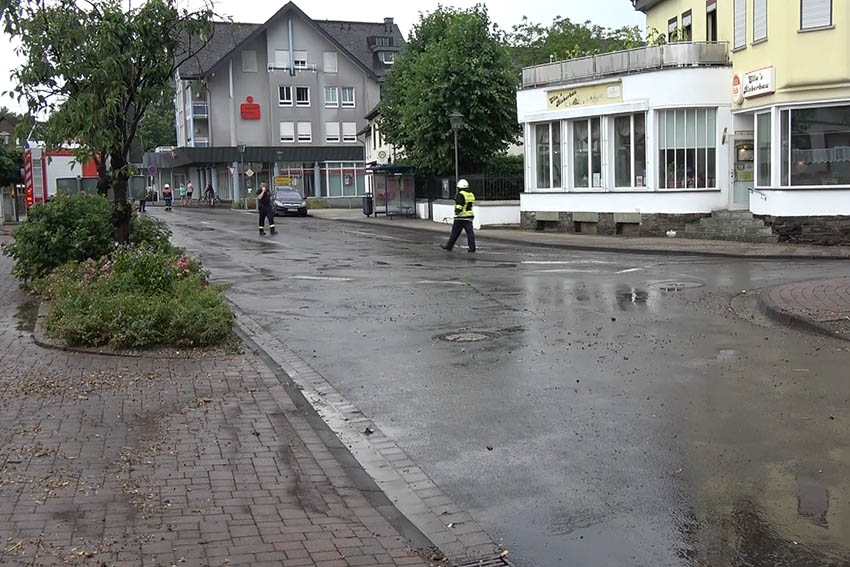 Land unter in der Ortsmitte von Oberbieber