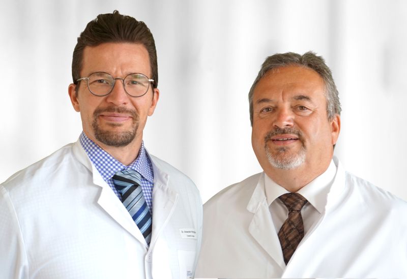 Die Chefrzte der KHDS-Urologie Dr. med. Alexander Hinghaus (li.) und Dr. med. Gert Schindler. Foto: privat