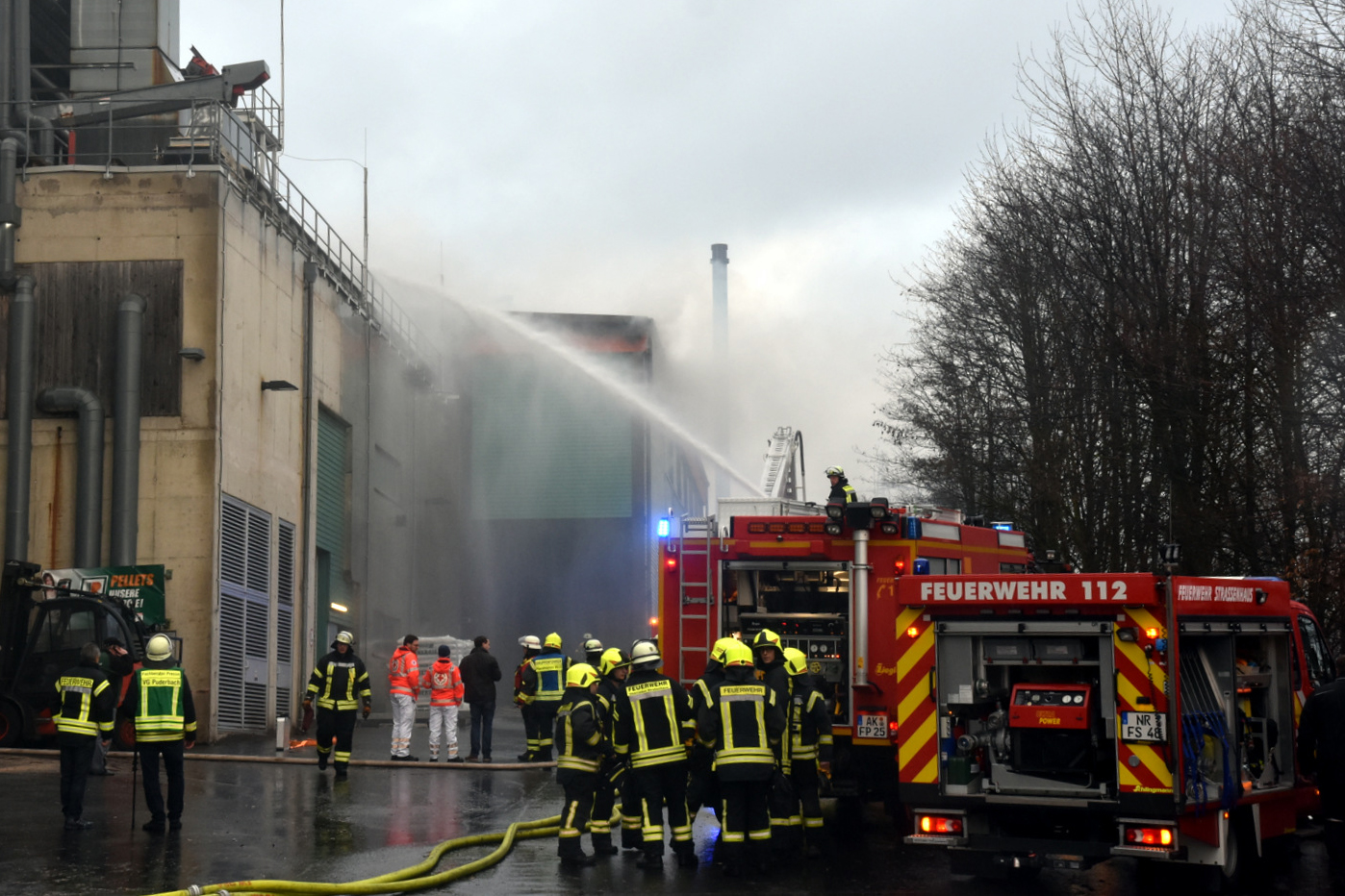 Grobrand im Sgewerk in Oberhonnefeld