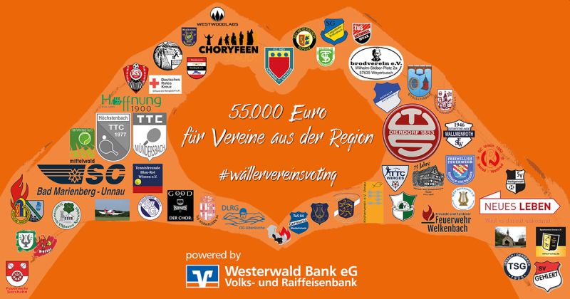 Wller-Vereins-Voting: 55.000 Euro fr Vereine aus der Region