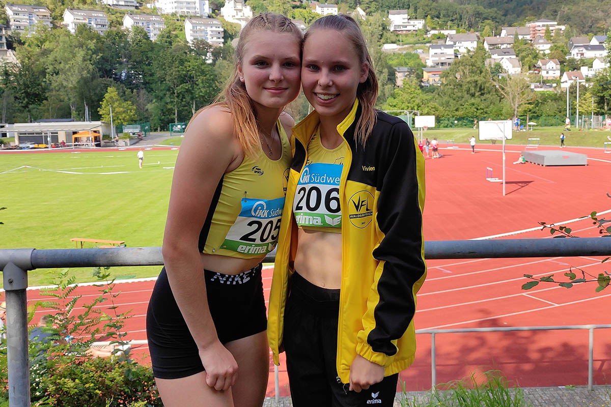 Marie Bckmann (l.) und Vivien Liefeld RLP-Meisterschaften Bad Ems. Fotos: Verein