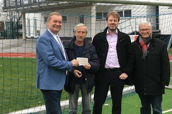 v.l. Karsten Fehr, Wolfgang Plger, Christian Byer, Gerhard Hausen. Foto: VG Unkel