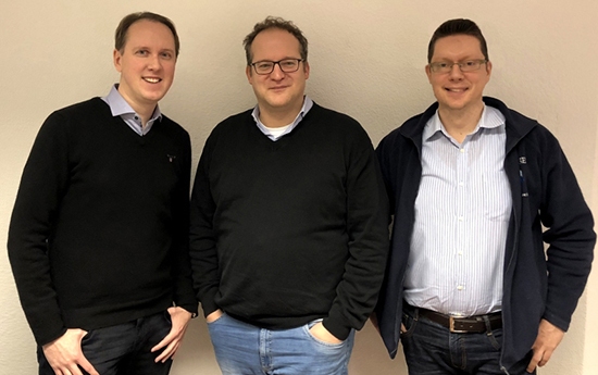 Die Verlagsleitung des MVV Medienverlag Westerwald-Sieg. (v.l.n.r. Bjrn Schumacher, Andreas Schultheis und Peter Blaeser). Foto: PR