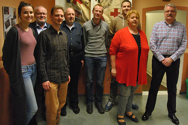 Vorstand 2017 von rechts: H.-D. Korf, W. Schmaus, R. Dickopp, J. Westhofen, J. Schmaus, H. Waldek, D. Mahler, L. Zimmermann, fehlend: C. Lenz. Foto: DRK
