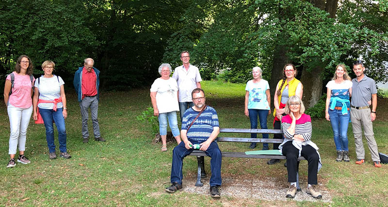 Waldbaden mit der Kreisvolkshochschule	