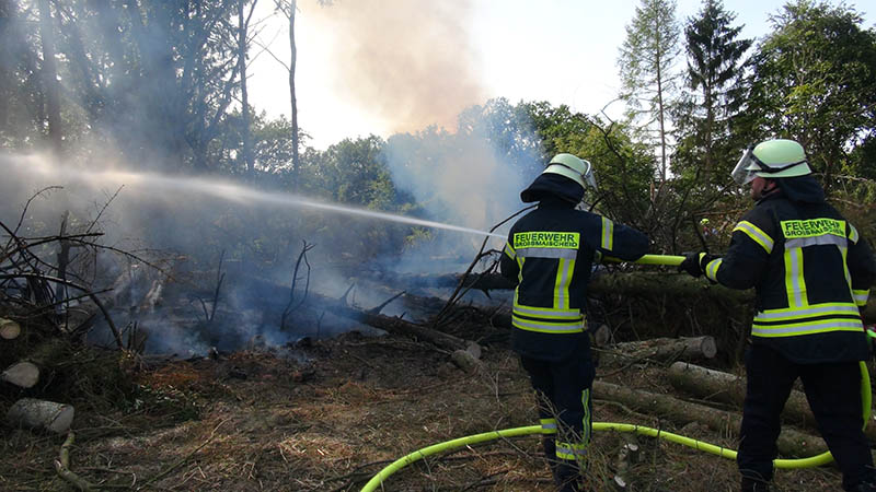Feuerwehreinsatz im Waldgebiet Bad Marienberg