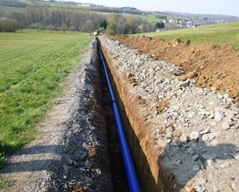 Neue Wasserverbindungsleitung Luckenbach  Atzelgift verlegt. Foto: privat