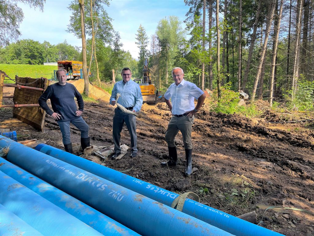 Erneuerung der Wasserleitung zwischen Stockhausen und Dachsberg