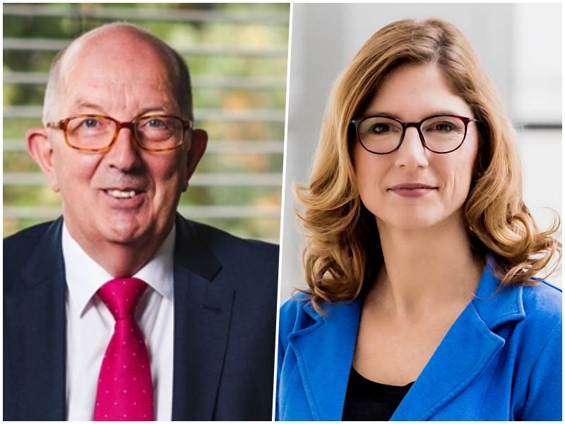 Die derzeitigen Landtagsabgeordneten Michael Wschenbach (CDU) und Sabine Btzing-Lichtenthler (SPD) treten im Wahlkreis 1 erneut an. Im Wahlkreis 2 nehmen neue Gesichter die Favoritenrolle um das Landtagsmandat ein. (Fotos: Wahlkreisbro/Ministerium) 
