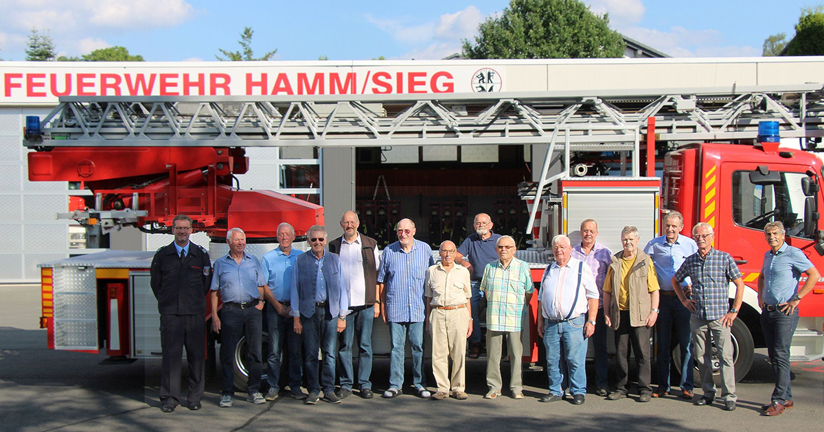 Hammer Feuerwehrruheständler erhalten Dank vom Verbandsbürgermeister 