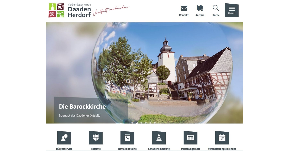 Die neue Homepage der Verbandsgemeinde Daaden-Herdorf ist online. (Foto: VG Daaden-Herdorf)