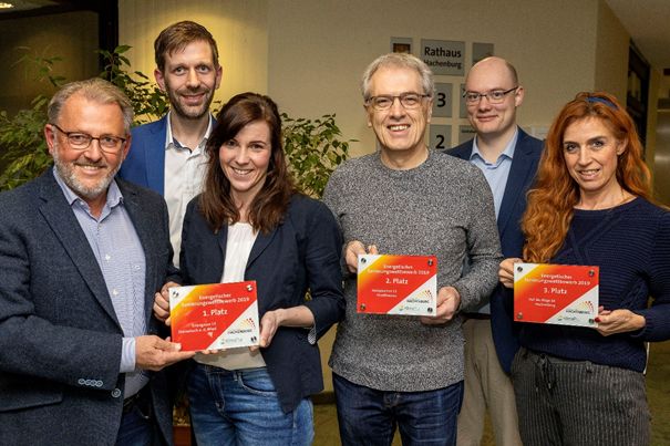 V.l.: Peter Klckner, Christof Schumacher, Julia Schumacher, Alexander Schuchmann, Henrik Ltkemeier, Doris Koch. Foto: Rder Moldenhauer 