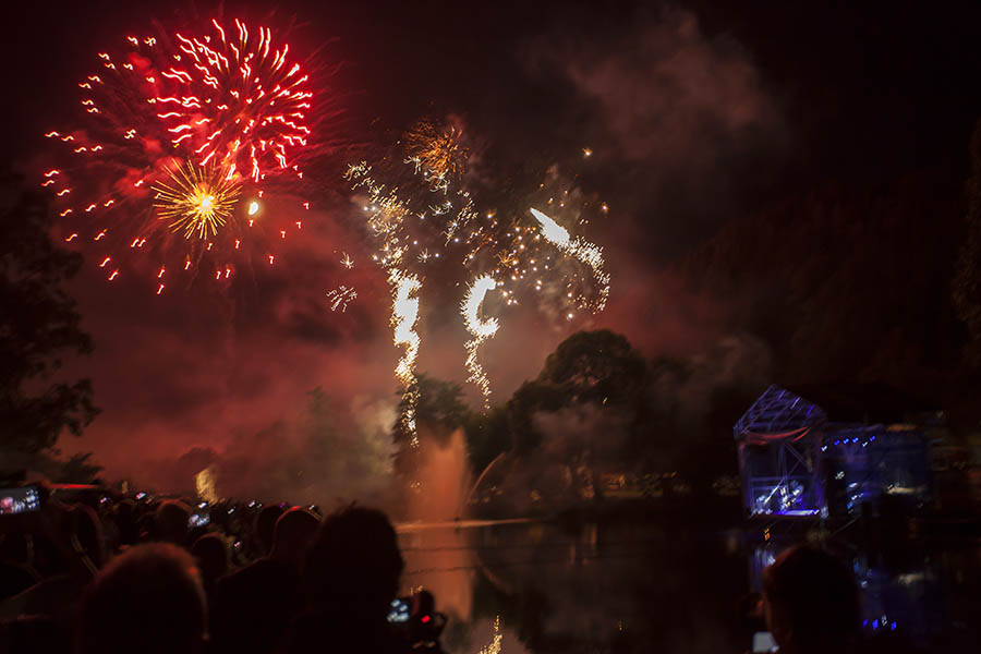 Biergarten an der Wied statt Wied in Flammen 