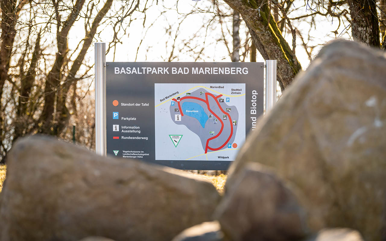 Der Basaltpark Bad Marienberg ldt zu Erkundungstouren ein. (Foto: Dominik Ketz)