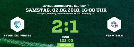 Bis zur 118. Minute dauerte es, bis die Wirgeser zum Siegtreffer durch Serkan ztrk zum Siegtreffer kamen. (Foto/Grafik: fussball.de) 