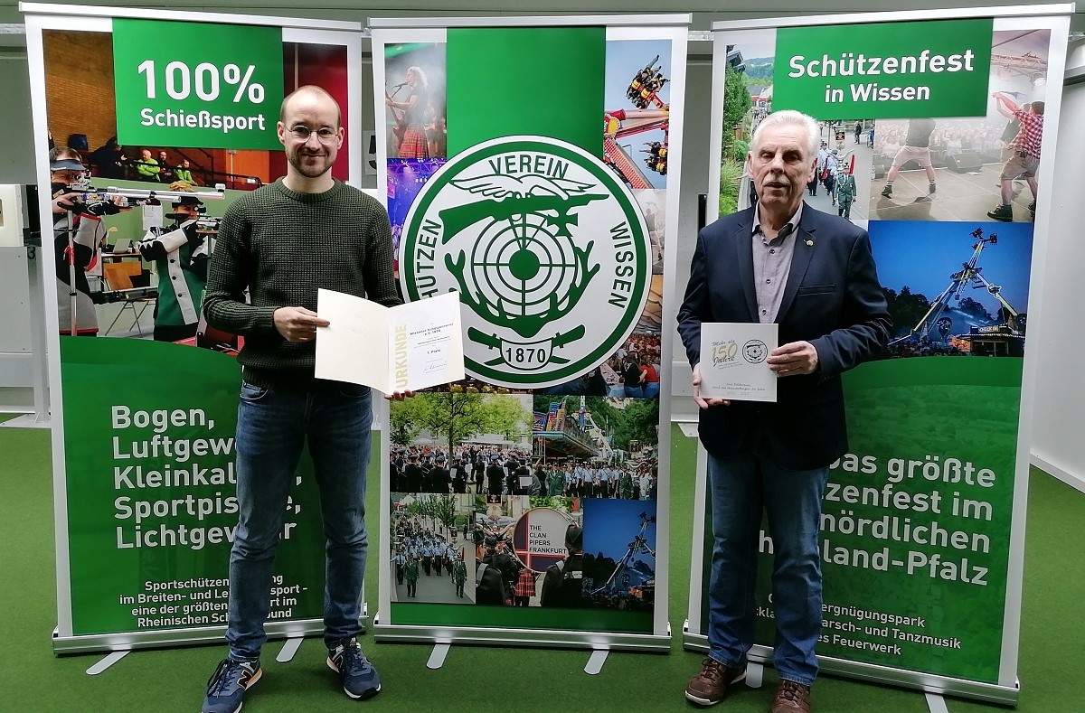 Erster Platz beim Jubilumsschriften-Wettbewerb fr Wissener Schtzenverein