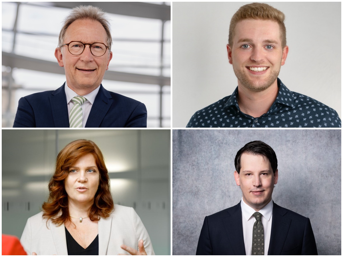 Diese Kandidaten werden die nchsten vier Jahre den Wahlkreis im Bundestag vertreten (im Uhrzeigersinn): Erwin Rddel (CDU), Martin Diedenhofen (SPD), Andreas Bleck (AfD) und Sandra Weeser (FDP). (Fotos: Kandidaten) 