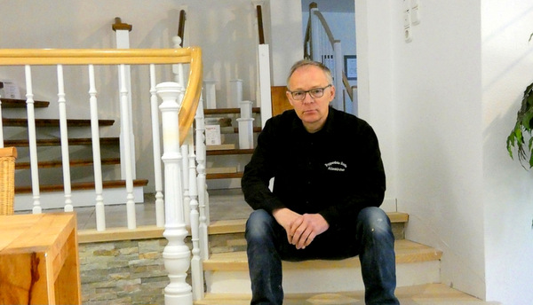 Wolfgang Becker von Treppenbau Becker setzt auf zeitloses Design und beste Schreinerqualitt.(Foto: Treppenbau Becker)