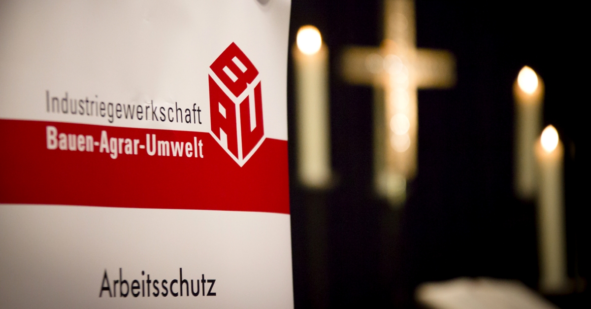 IG BAU ruft im Kreis Altenkirchen zum Gedenken an Opfer von Arbeitsunfllen auf