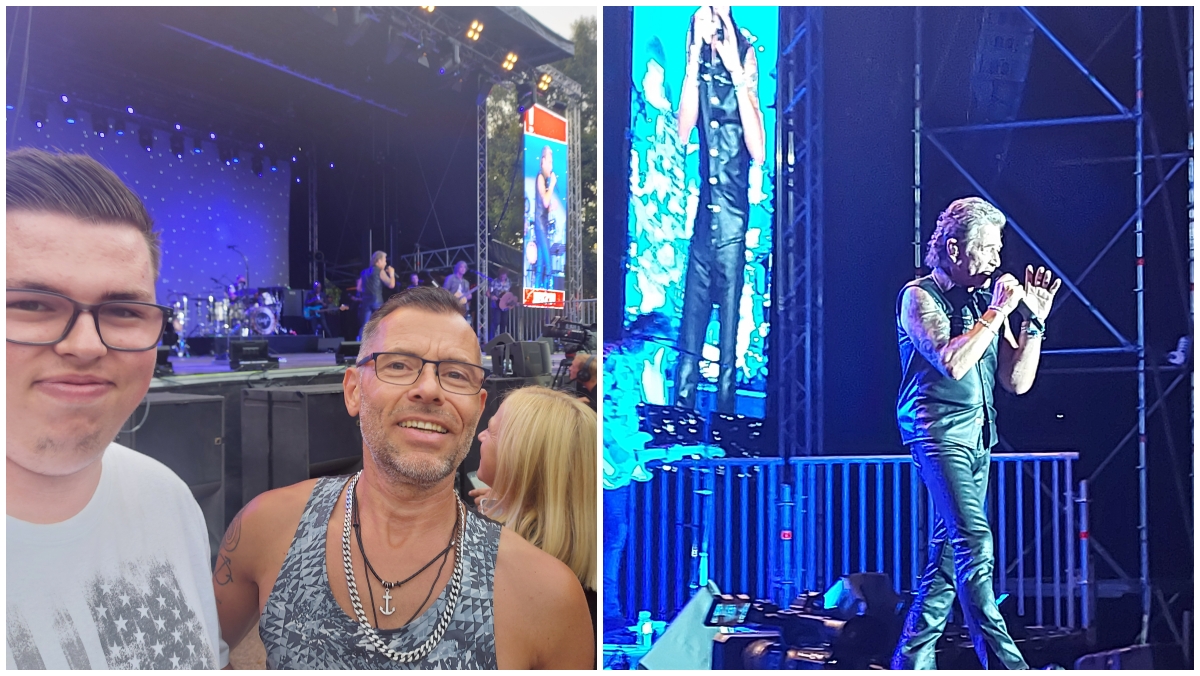 Dirk und Tim Kaltenbach, Vater und Sohn aus Wirges, erlebten ein unvergessliches Maffay-Konzert. (Fotos: privat/Dirk Kaltenbach)