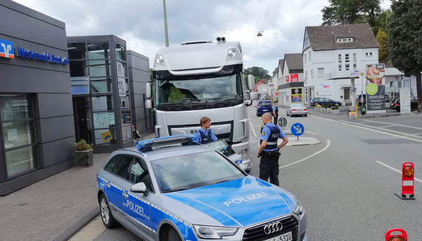 Die Unfallstelle in der Betzdorfer Wilhelmstrae. (Foto: RS Media)