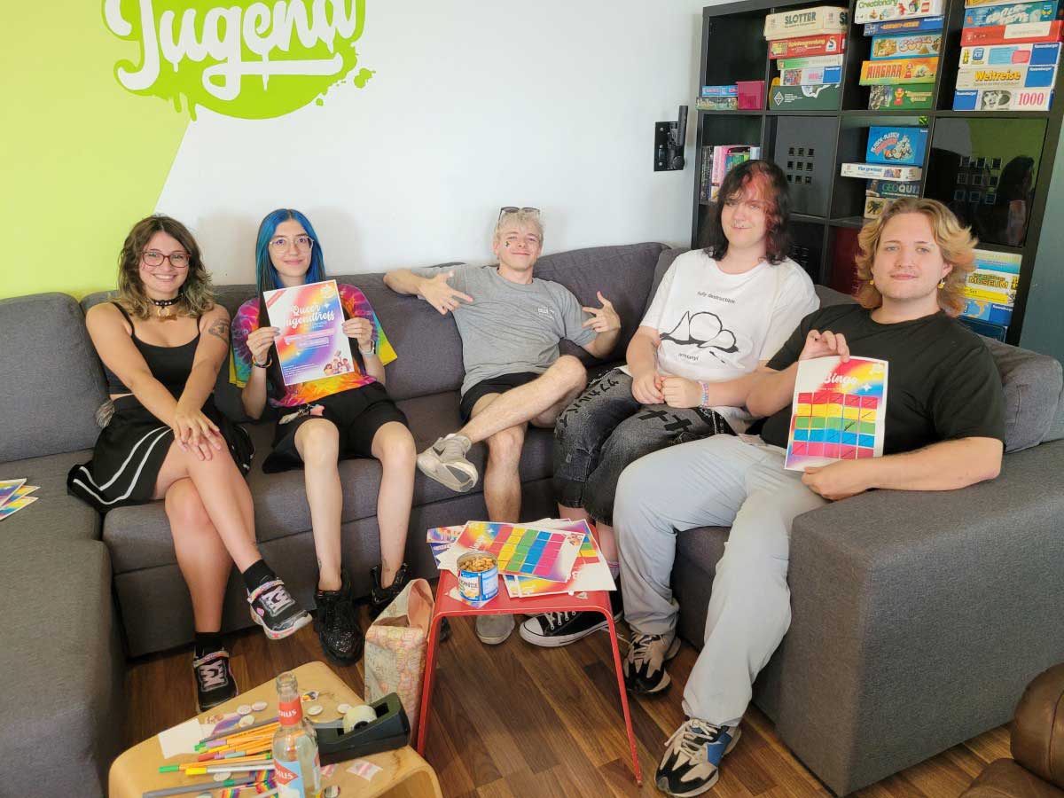 Gut geplant und begleitet von P�dagogin Kayleigh Mizzi findet seit Juni der Queere Jugendtreff statt. (Foto: VG Montabaur, Viola Marschall)
