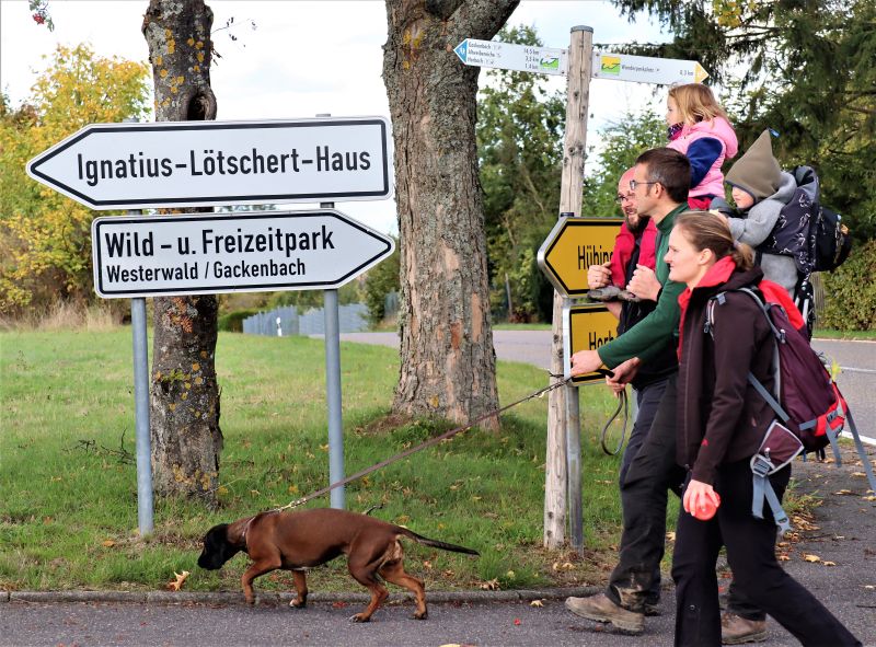 Beim Westerwald-Verein im Buchfinkenland drfen auch Familien mit ihrem Kurzen bei kurzen Wanderungen gerne dabei sein  und hinterher zusammen einkehren. Foto: privat 