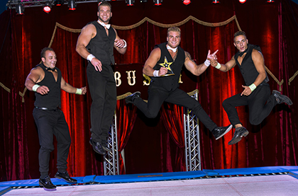 Die Gebrder Scholl, die Finalteilnehmer bei RTL Supertalent sind dabei. Foto: Circus Busch 