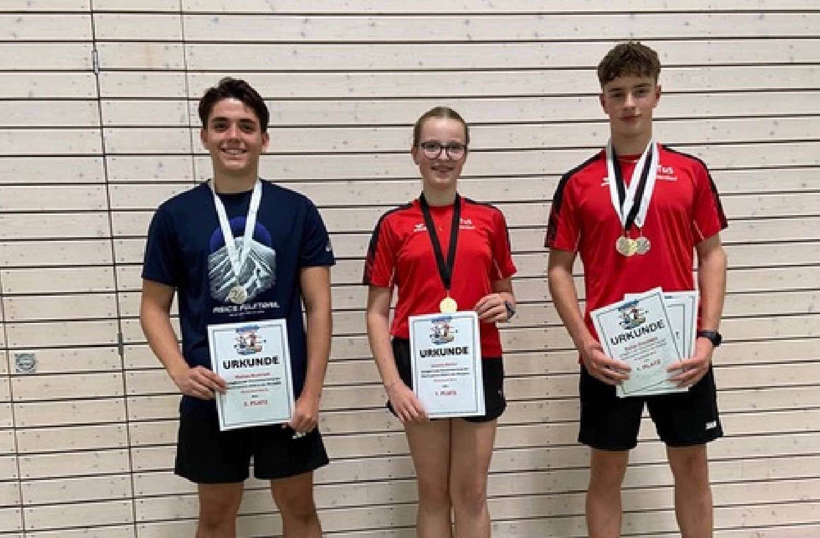 V.l.: Mat�as Rudolph, Leonie H�rter und Runar Kneutgen. (Foto: Walburga Rudolph)