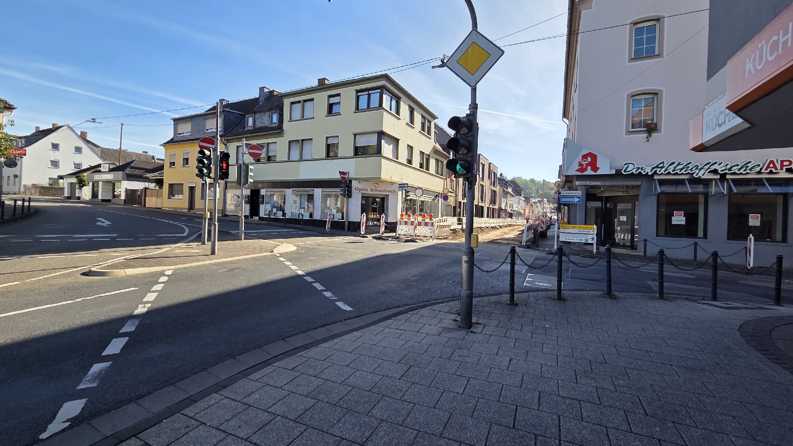 Diese Kreuzung wird gesperrt. (Foto: Theresa Artzdorf)