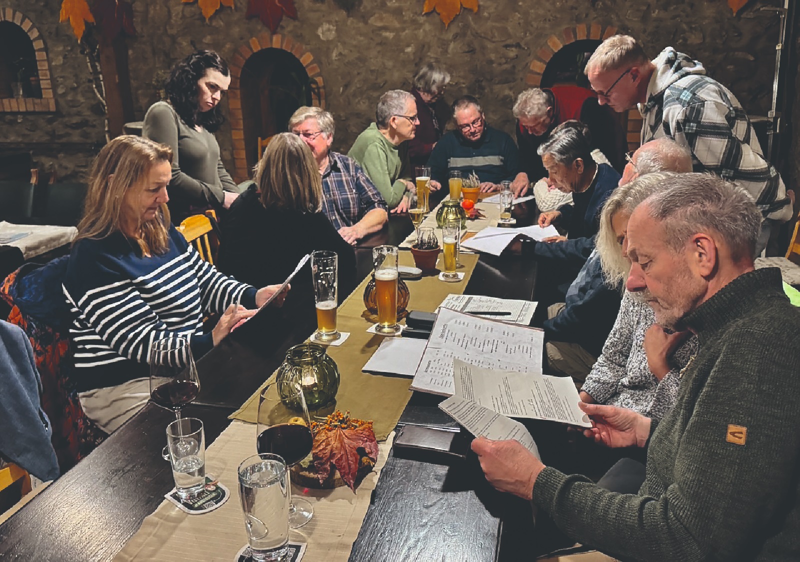 Der Stammtisch. (Foto: Harald-Erik Berkhout)