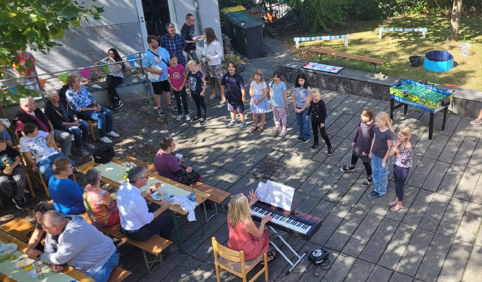 Fr�heres Gemeindefest. (Quelle: Hagen Schink)