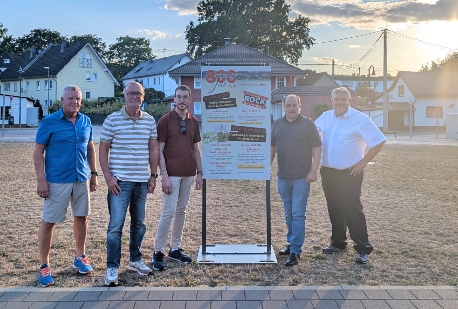 Sie freuen sich auf das gro�e Jubil�um: Bernd Hermann, Axel Weiber, Leon Schick, Andreas Nell und Florian Albrecht. (Foto: Rebecca Eckart)