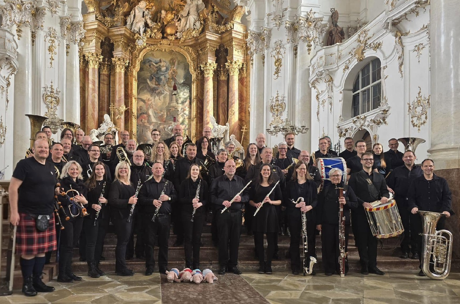 Das German Winds Orchester im Marienm�nster Diessen. (Quelle: Werner Sch�nau)