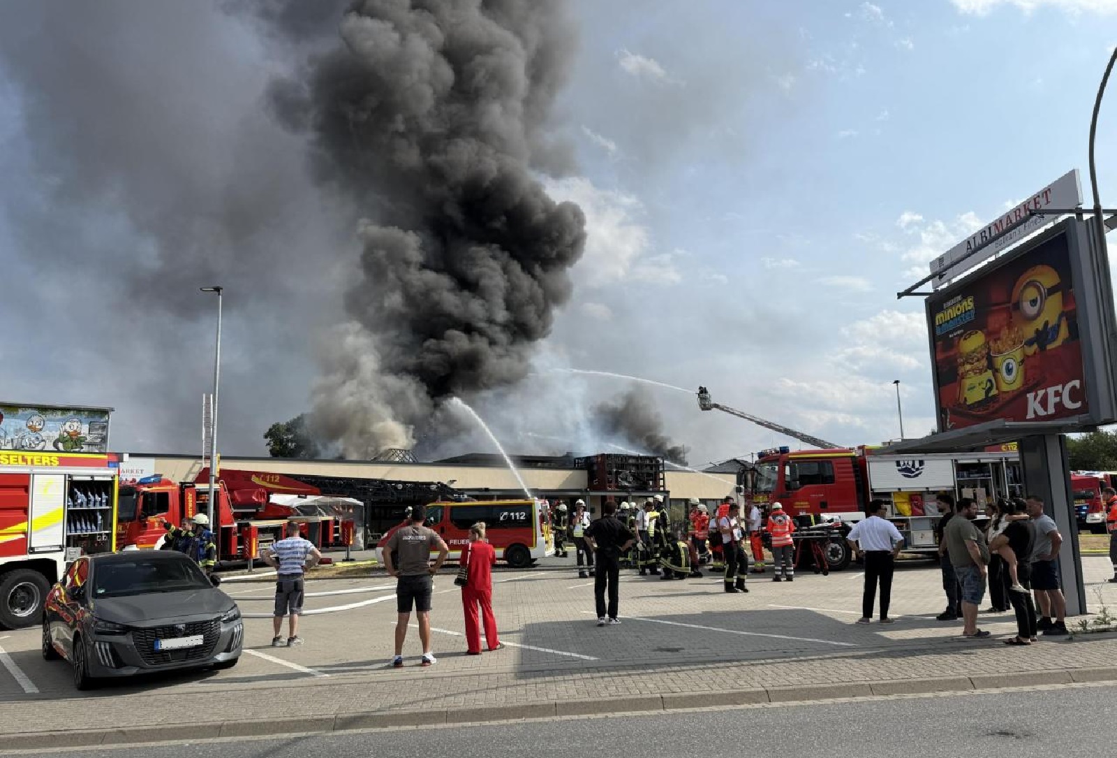 Die Einsatzstelle. (Alle Fotos: Uwe Schumann)